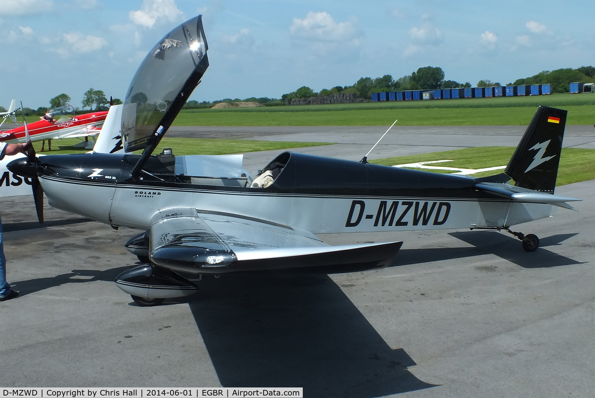 D-MZWD, 2006 Roland Z-602 XL C/N DX-9514, at Breighton's Open Cockpit & Biplane Fly-in, 2014