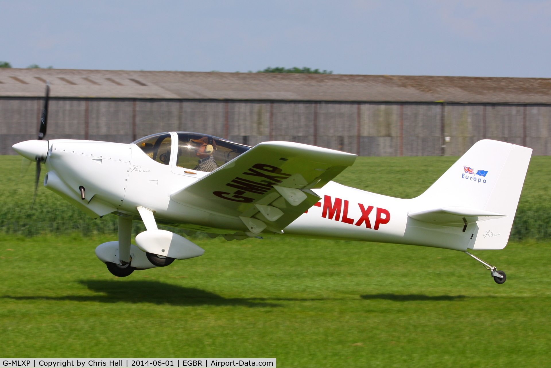 G-MLXP, 2013 Europa  C/N PFA 247-12974, at Breighton's Open Cockpit & Biplane Fly-in, 2014