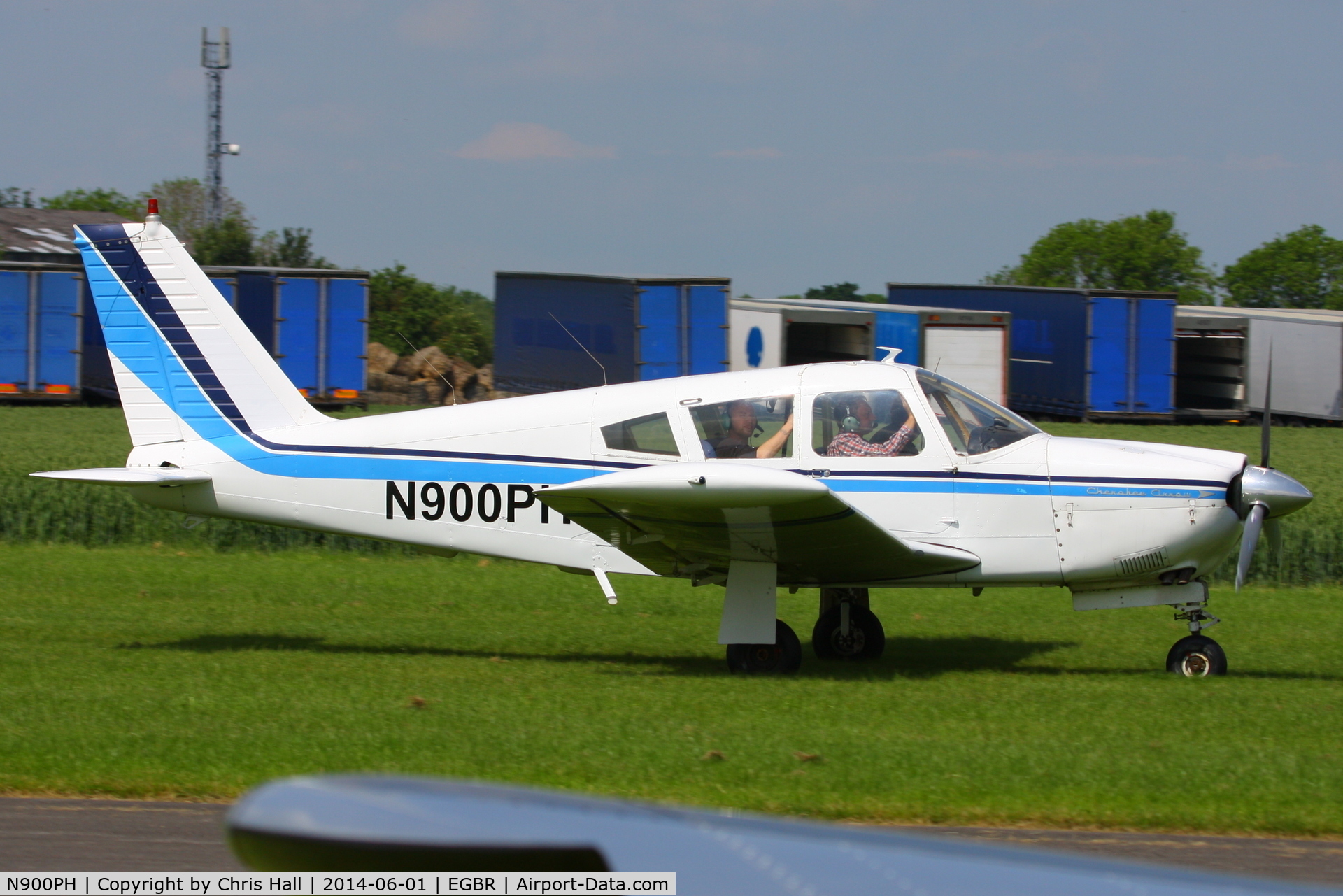 N900PH, Piper PA-28R-180 Cherokee Arrow C/N 28R-30302, at Breighton's Open Cockpit & Biplane Fly-in, 2014