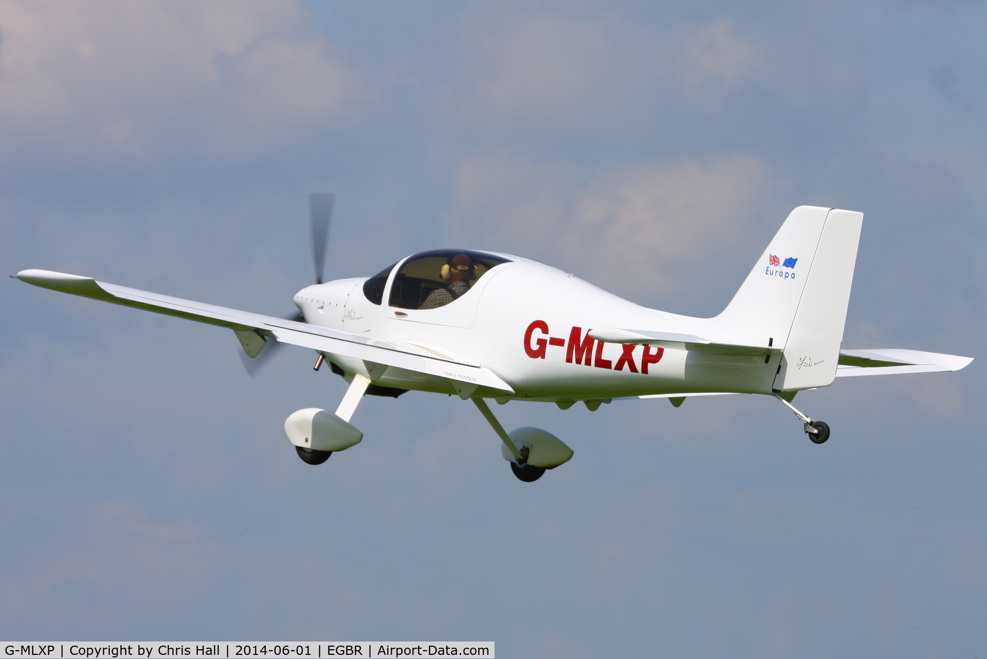 G-MLXP, 2013 Europa  C/N PFA 247-12974, at Breighton's Open Cockpit & Biplane Fly-in, 2014