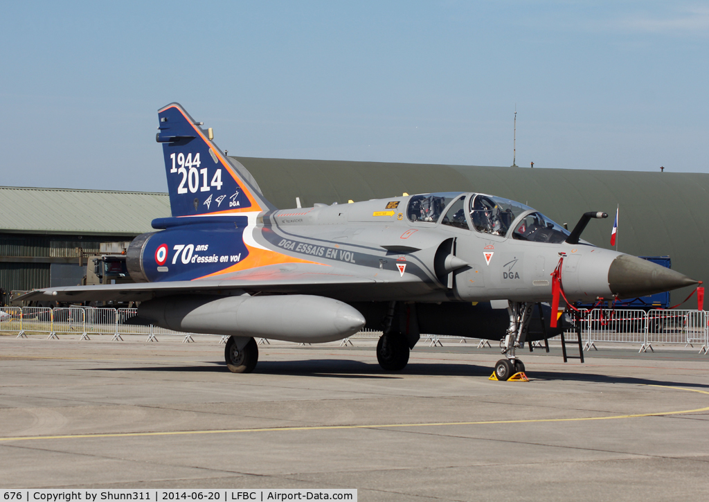 676, Dassault Mirage 2000D C/N 550, Participant of the Cazaux AFB Spotterday 2014... Used for static display with special c/s