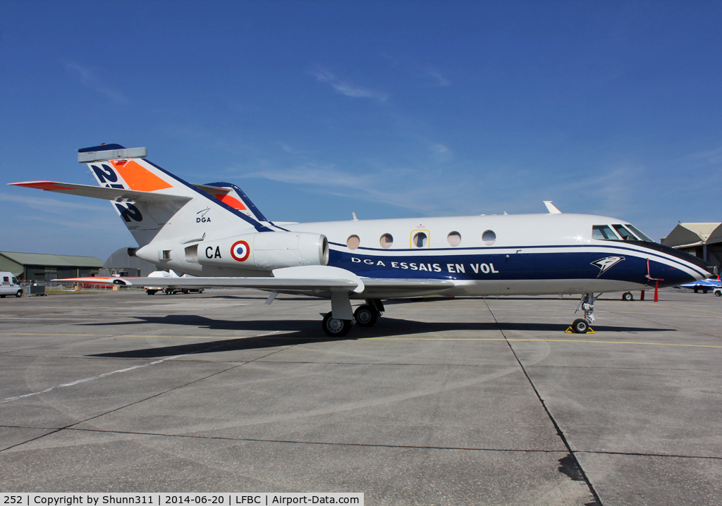 252, 1971 Dassault Falcon (Mystere) 20E C/N 252, Participant of the Cazaux AFB Spotterday 2014