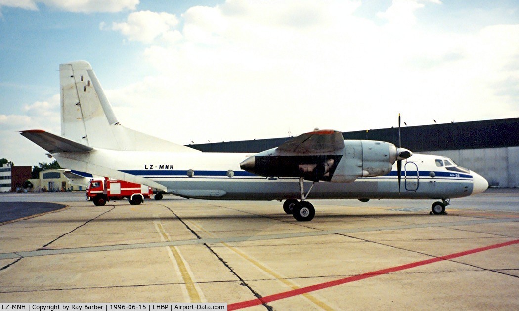 LZ-MNH, Antonov An-26 C/N 87306407, Antonov An-26 [64-07] (Scorpion Air) Budapest-Ferihegy~HA 15/06/1996