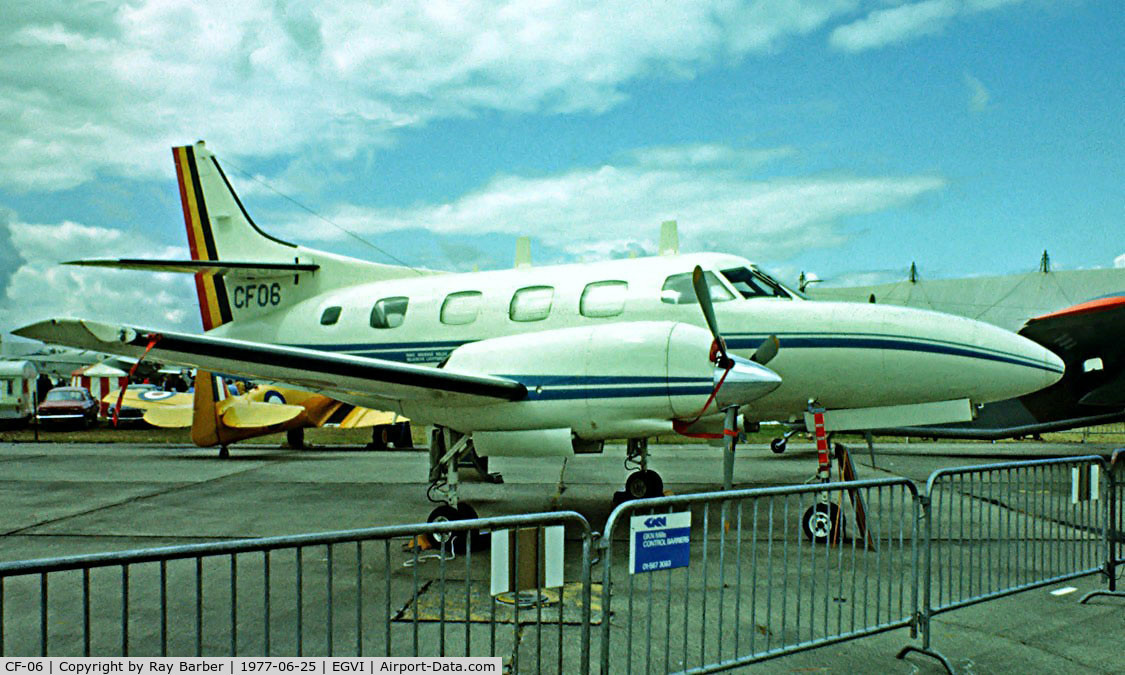 CF-06, 1976 Swearingen SA-226T Merlin IIIA C/N T-267, Swearingen SA.226T Merlin IIIA [T-267] (Belgian Air Force) RAF Greenham Common~G 25/06/1977. From a slide.