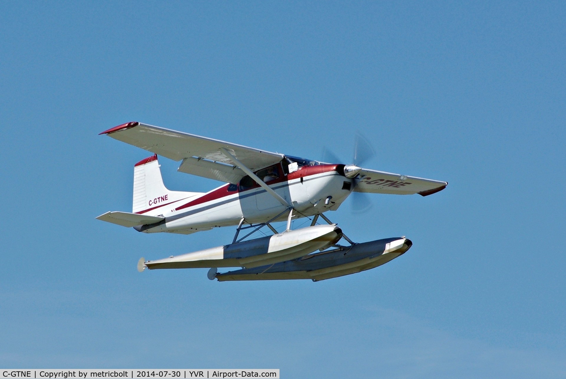 C-GTNE, 1971 Cessna A185E Skywagon 185 C/N 18501889, Landing on the Fraser