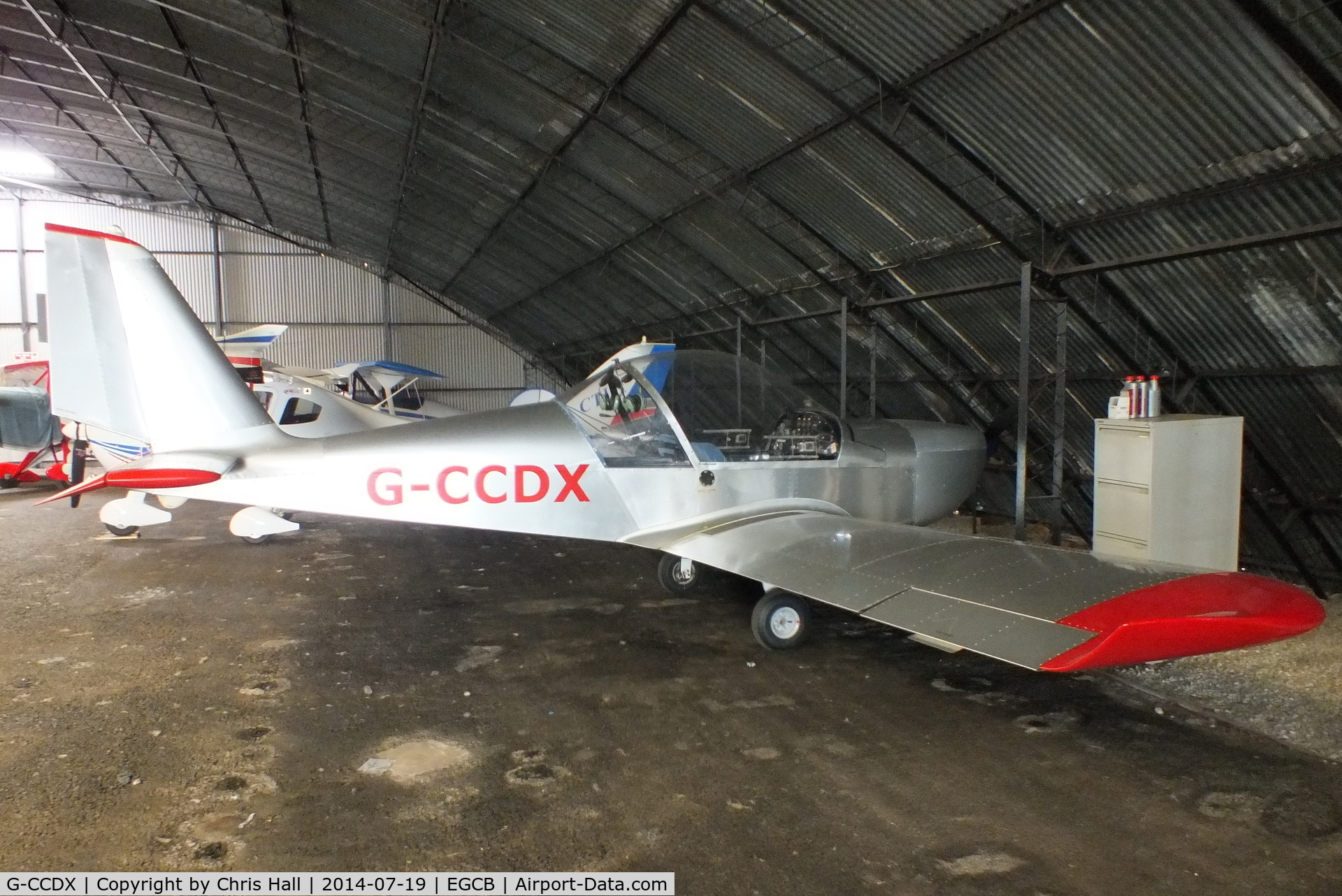 G-CCDX, 2003 Aerotechnik EV-97 Eurostar C/N PFA 315-14013, barton resident