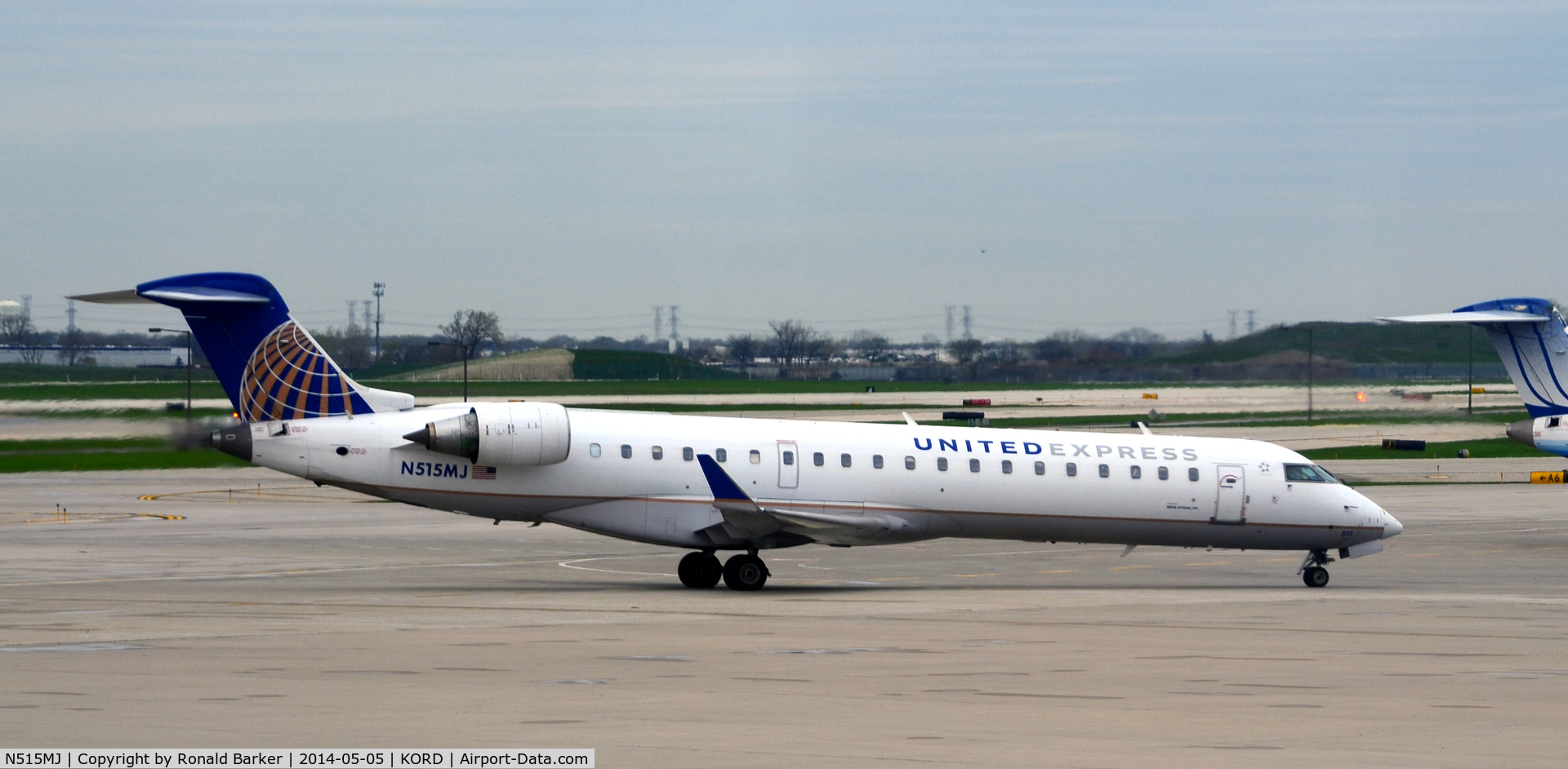 N515MJ, 2003 Bombardier CRJ-700 (CL-600-2C10) Regional Jet C/N 10117, Taxi O'Hare
