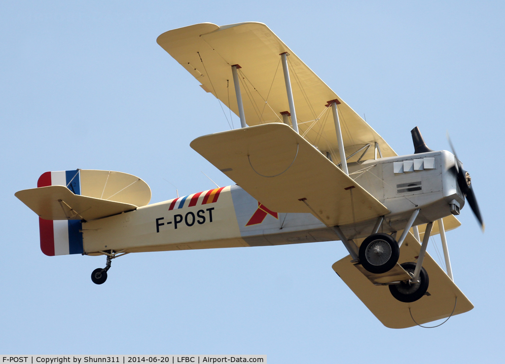 F-POST, Breguet 14P Replica C/N 150AB, Participant of the Cazaux AFB Spotterday 2014