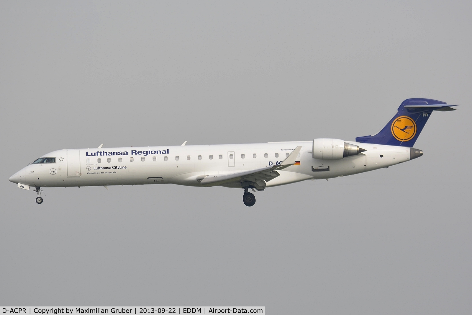D-ACPR, 2003 Canadair CRJ-701ER (CL-600-2C10) Regional Jet C/N 10098, Lufthansa Cityline