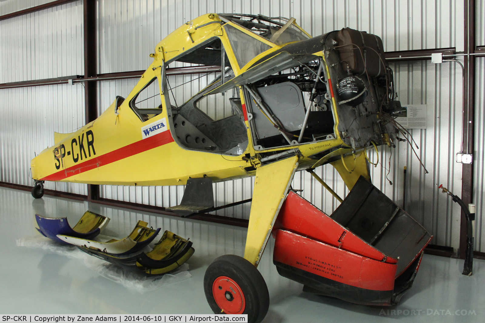 SP-CKR, PZL-Okecie PZL-101 Gawron C/N 0000, Noted stored at Arlington Municipal Airport - Texas