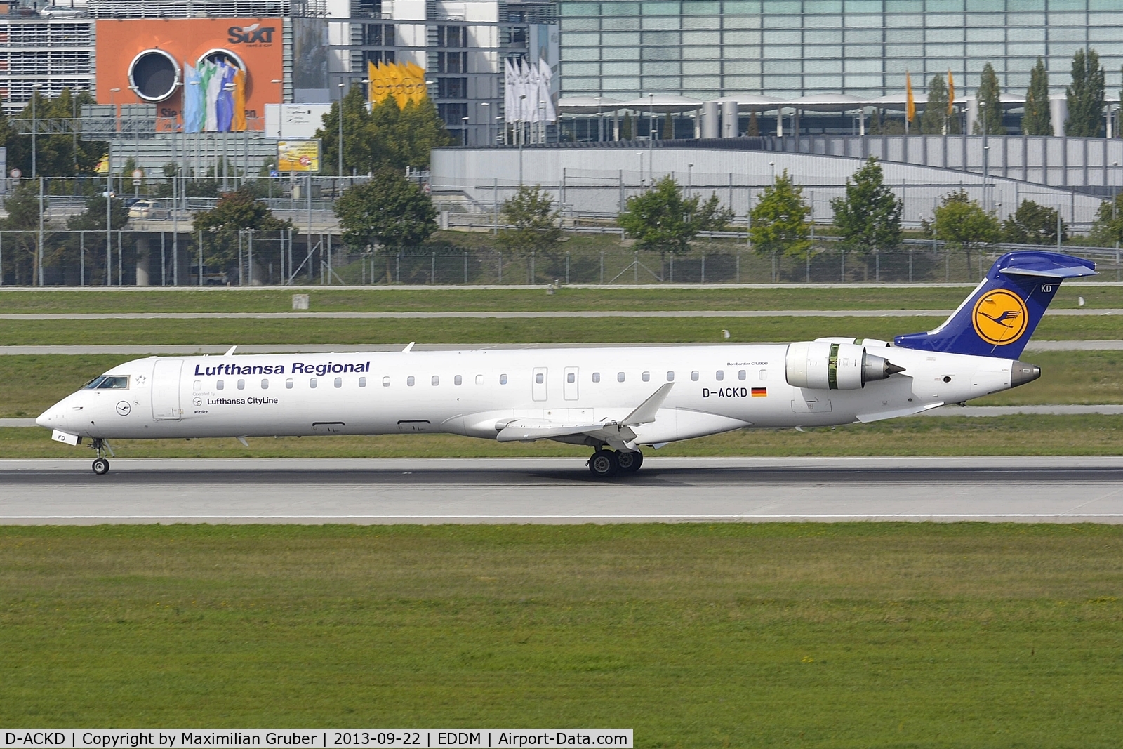 D-ACKD, 2006 Bombardier CRJ-900LR (CL-600-2D24) C/N 15080, Lufthansa Cityline