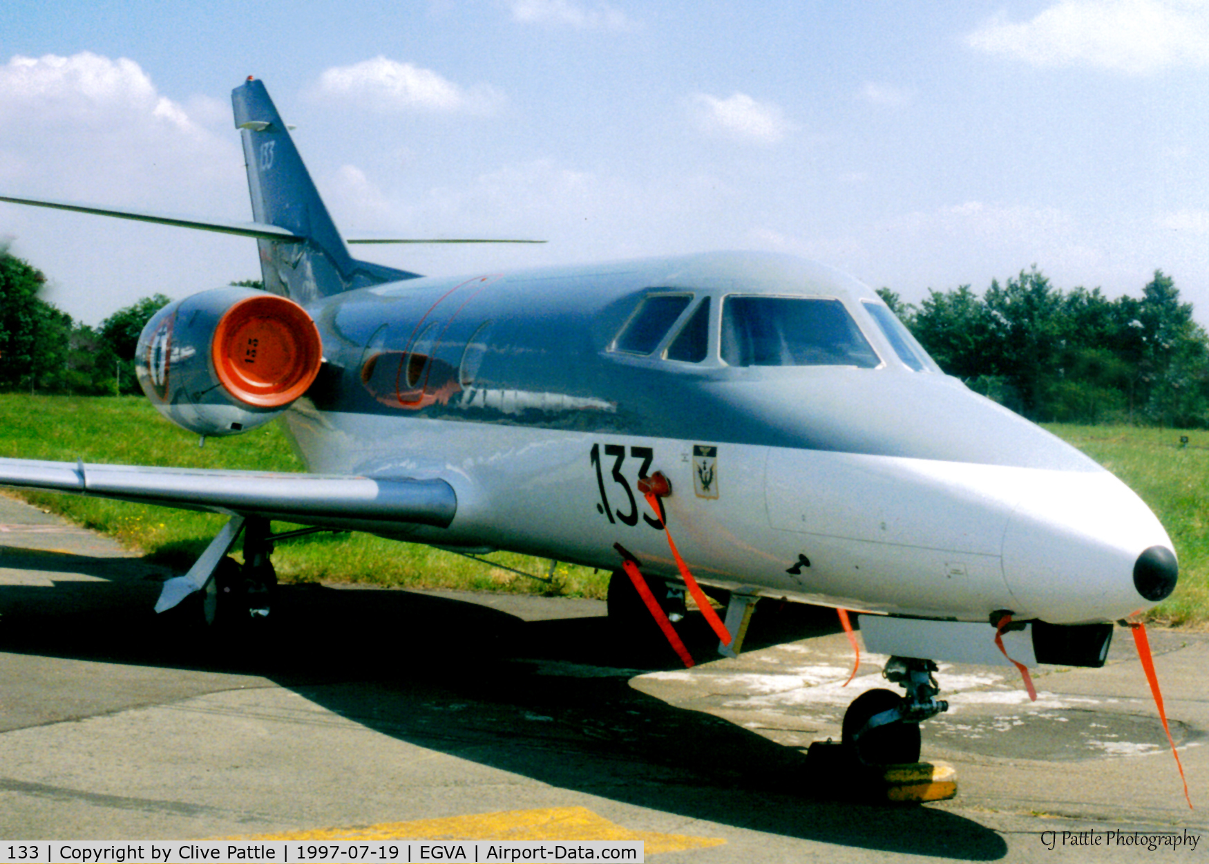 133, 1978 Dassault Falcon 10MER C/N 133, Scanned from a print, French Navy Dassault Falcon 10MER at RIAT Fairford '97