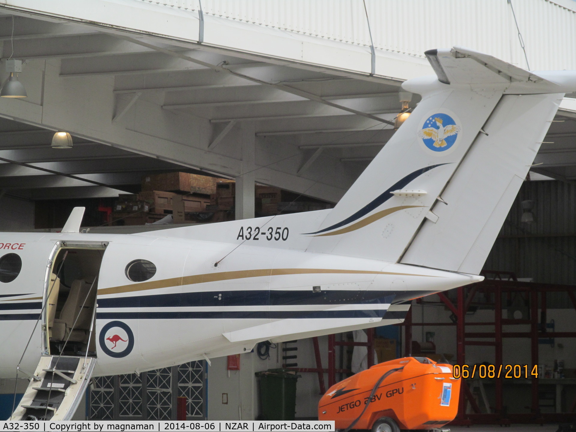 A32-350, 2003 Beech Super King Air 350 C/N FL-350, close up of back end