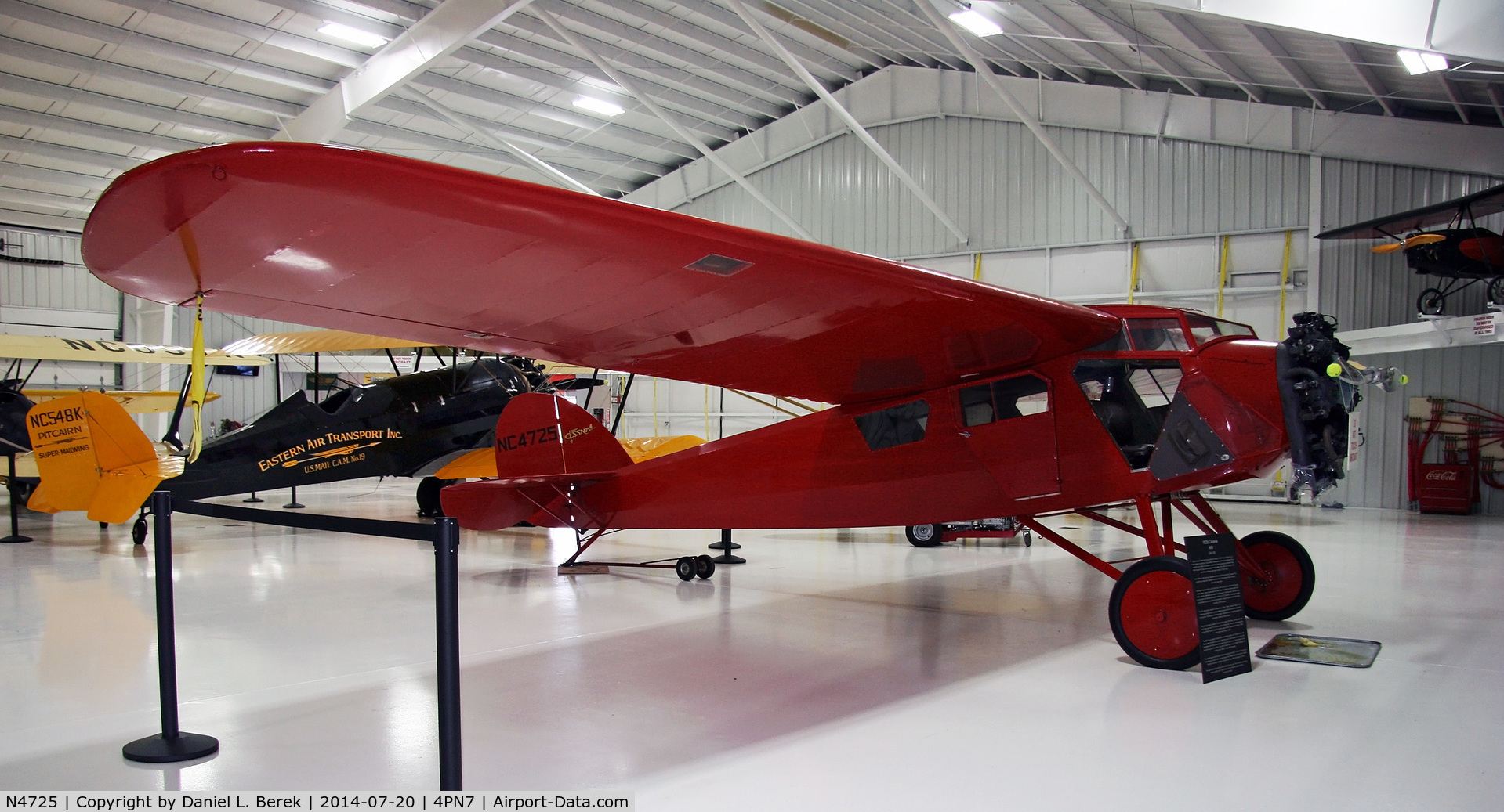N4725, 1928 Cessna AW C/N 138, The world's oldest Cessna is now at the Eagle's Mere Air Museum.