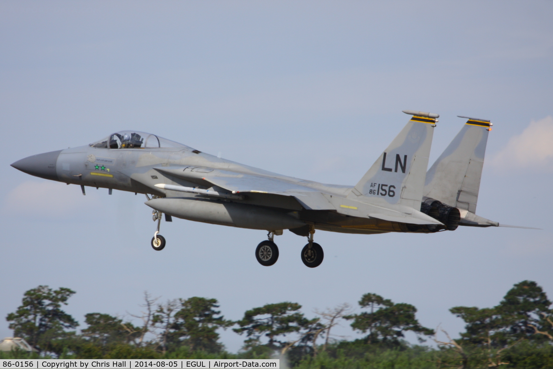 86-0156, 1986 McDonnell Douglas F-15C Eagle C/N 1003/C384, 493rd Fighter Squadron, ‘Grim Reapers’