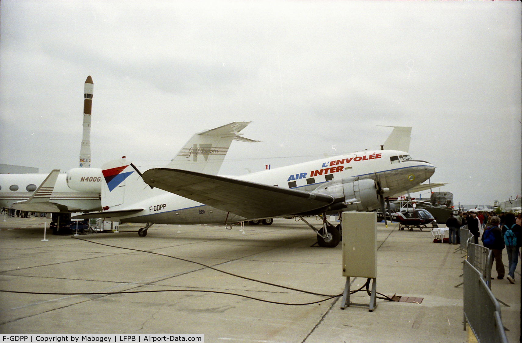 F-GDPP, 1943 Douglas C-47A-1-DL  Skytrain C/N 9172, @ Le Bourget 1991