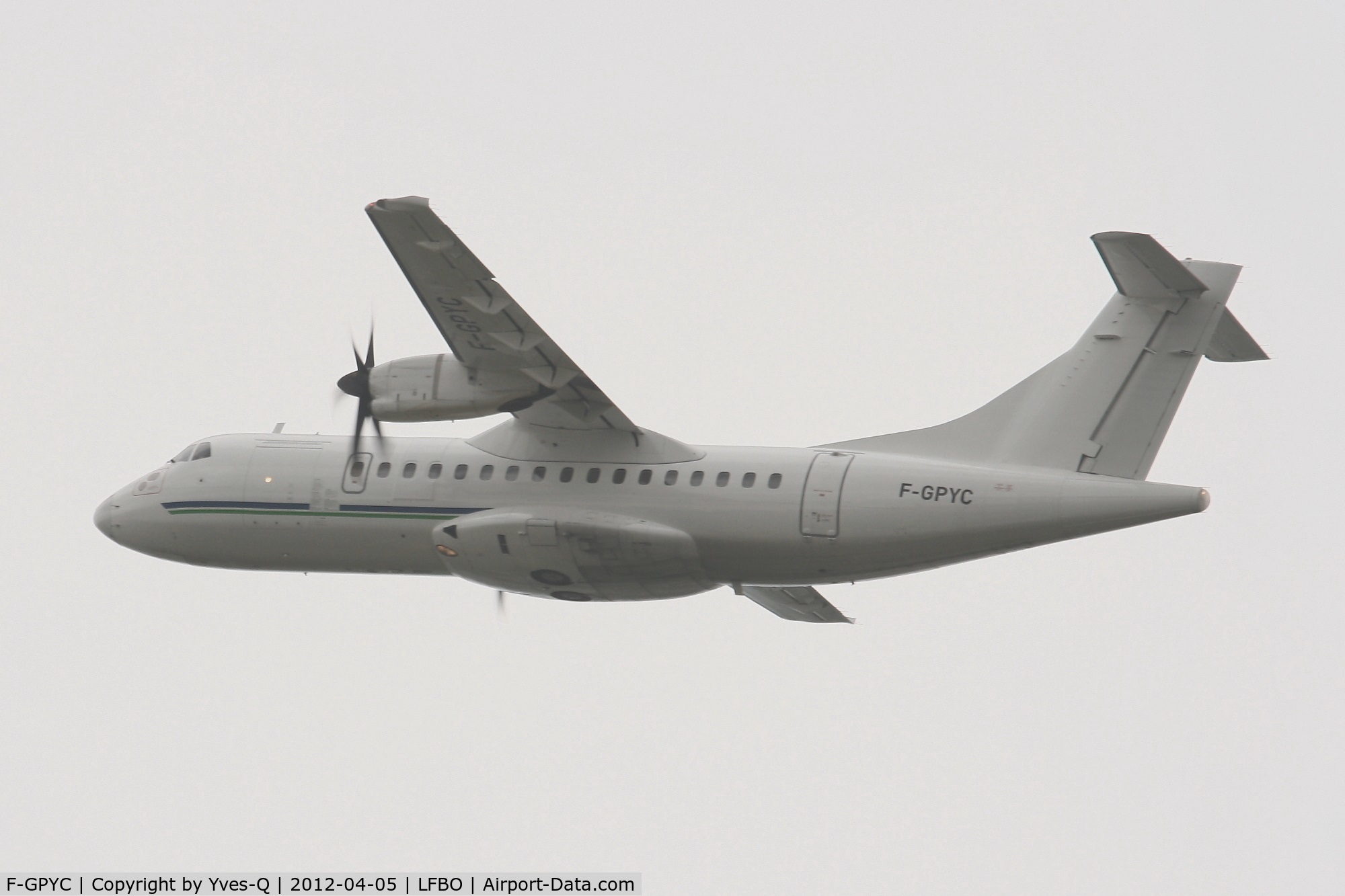 F-GPYC, 1996 ATR 42-500 C/N 484, ATR 42-500, Take off Rwy 32L, Toulouse Blagnac Airport (LFBO-TLS)