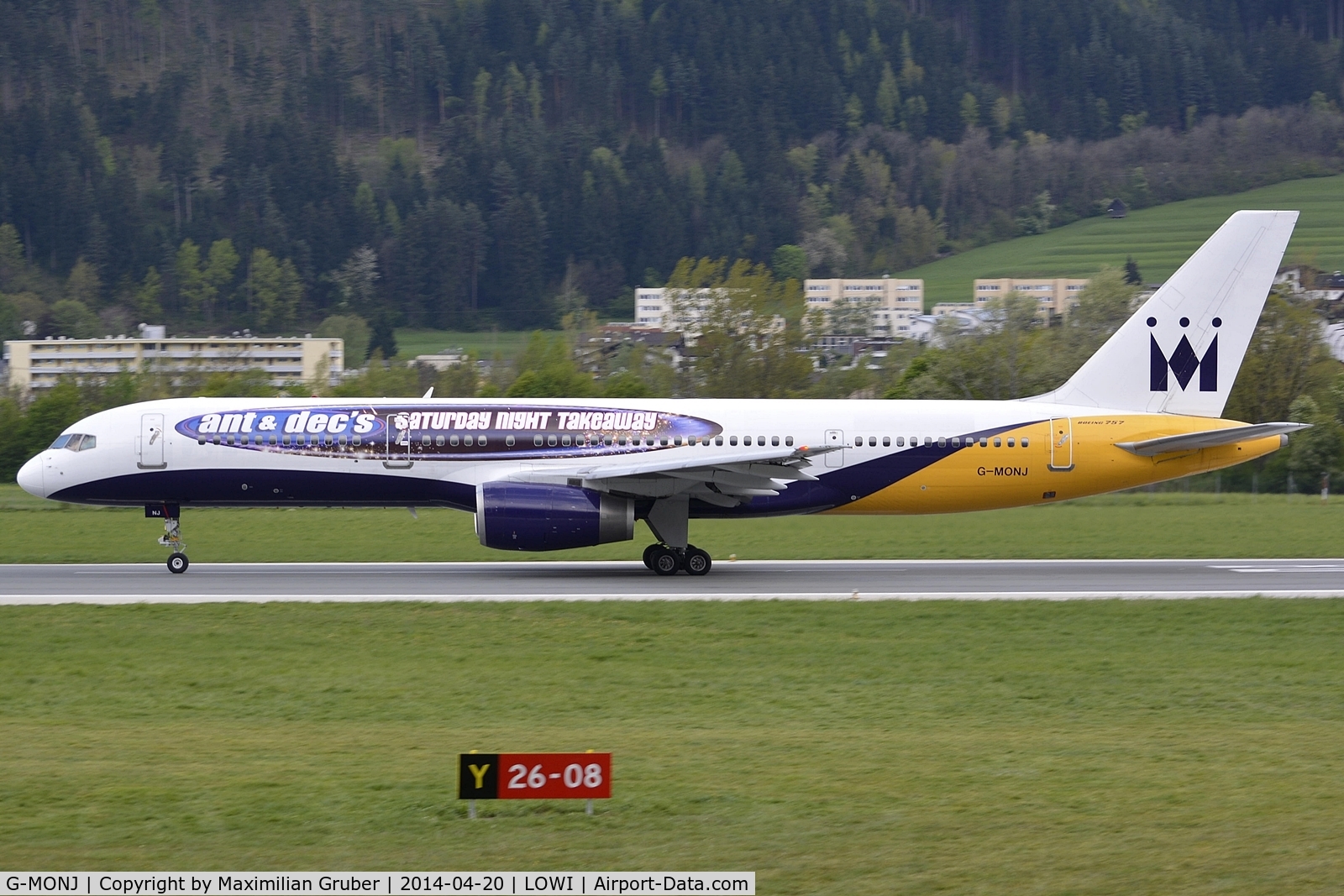 G-MONJ, 1988 Boeing 757-2T7 C/N 24104, last ever take-off of a Boeing 757-200 of Monarch Airlines
