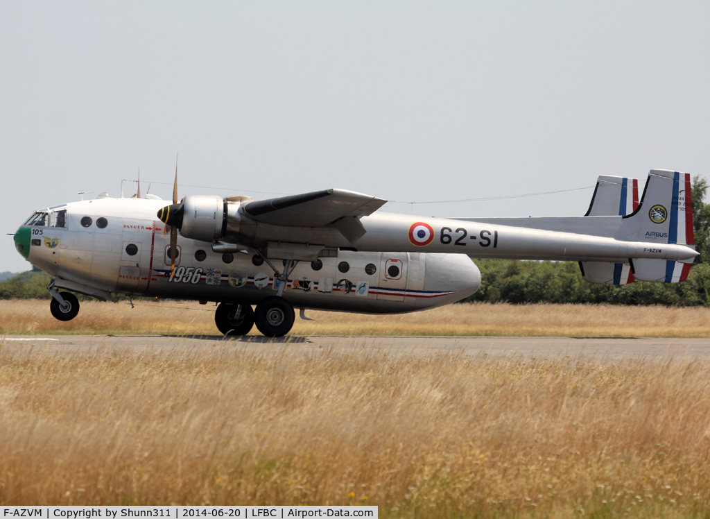 F-AZVM, 1956 Nord N-2501F Noratlas C/N 105, Participant of the Cazaux AFB Spotterday 2014