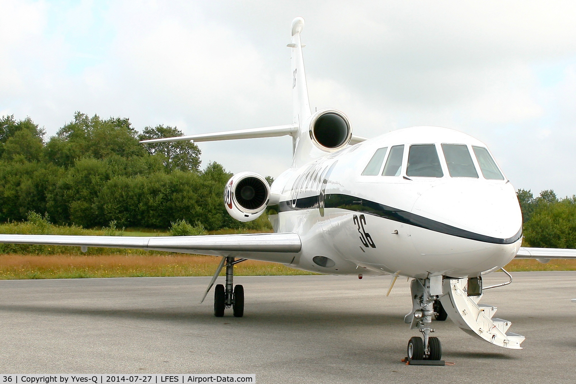 36, 1980 Dassault Falcon 50 C/N 36, French naval aviation Dassault Falcon 50, Static display, Guiscriff airfield (LFES) open day 2014