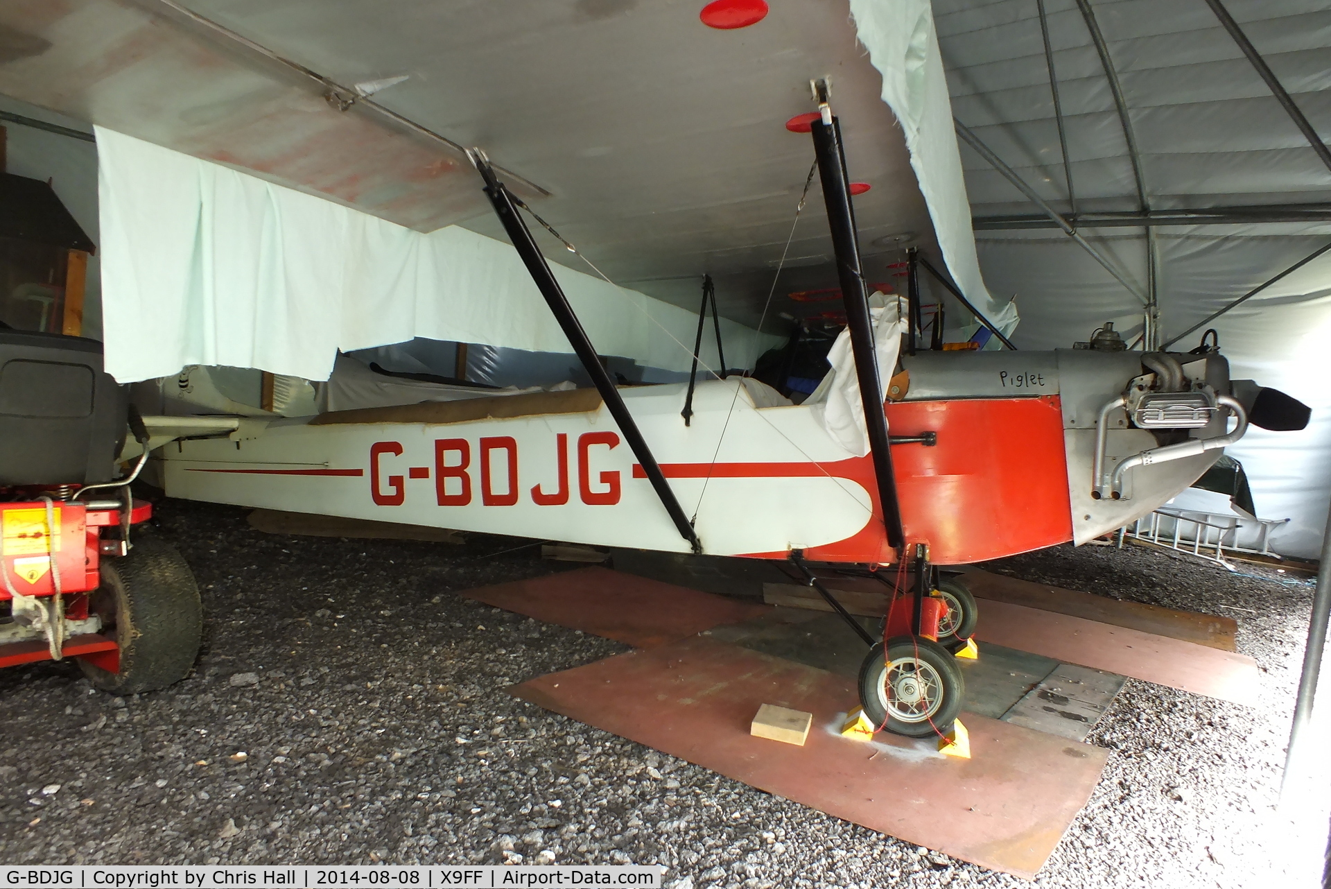 G-BDJG, 1982 Luton LA-4A Minor C/N PFA 828, at Farley Farm Strip