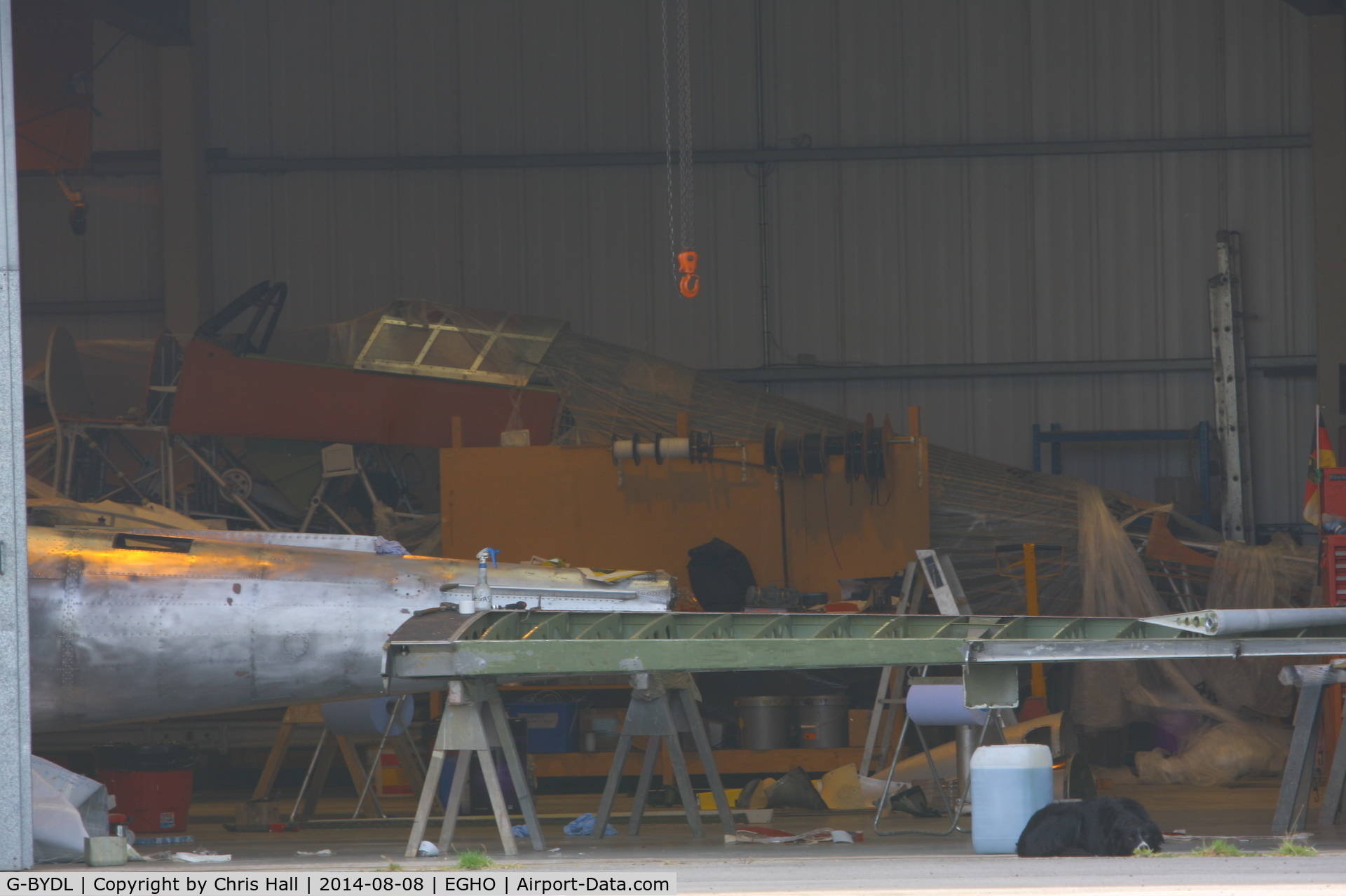 G-BYDL, 1941 Hawker Hurricane IIB C/N Not found Z5207/G-BYDL, at Thruxton Aerodrome