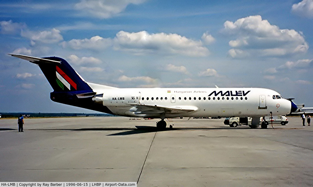 HA-LMB, 1996 Fokker 70 (F-28-0070) C/N 11565, Fokker F-70 [11565] (MALEV) Budapest-Ferihegy~HA 15/06/1996