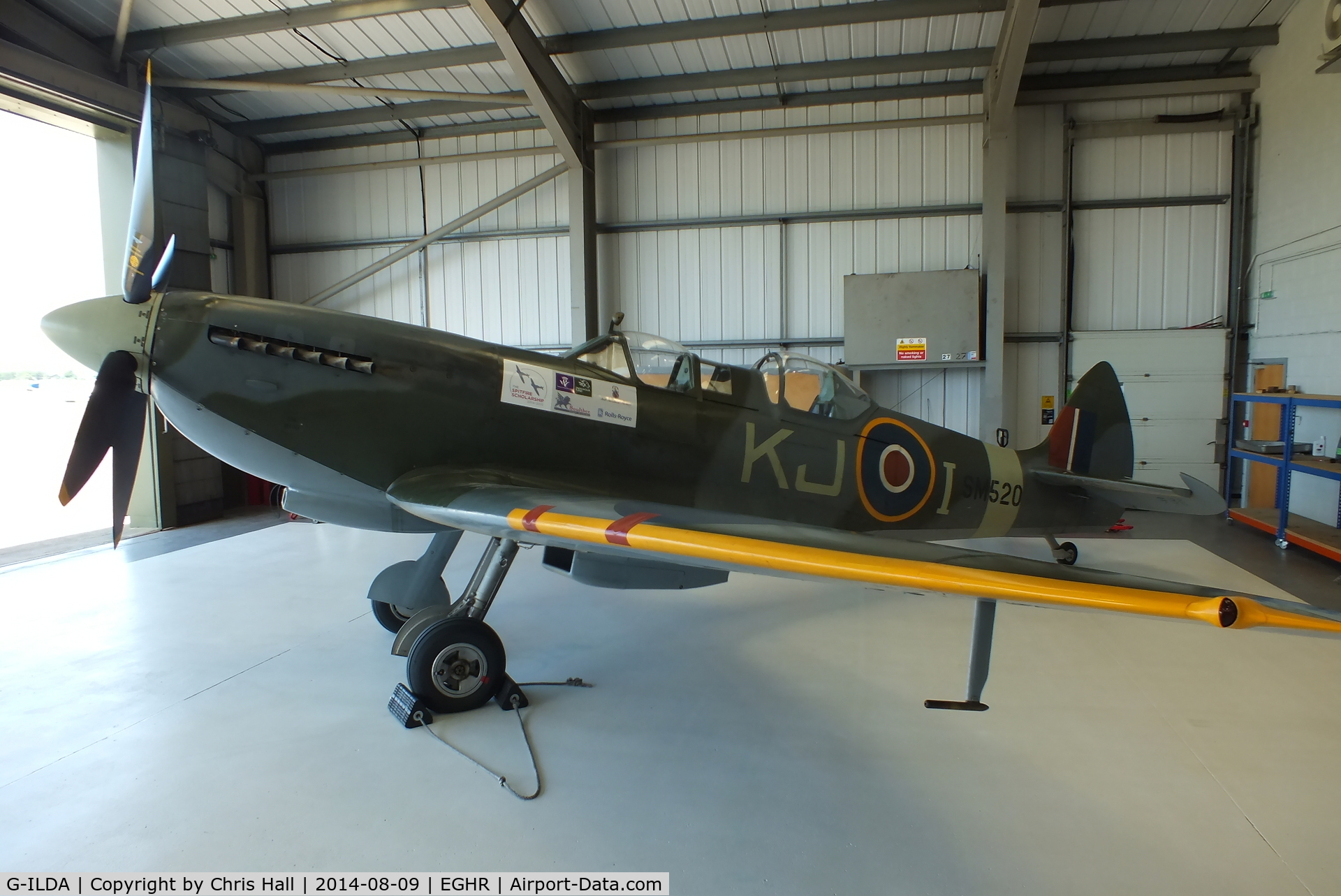 G-ILDA, 1944 Supermarine 509 Spitfire TR.IXc C/N CBAF.10164, at Goodwood airfield