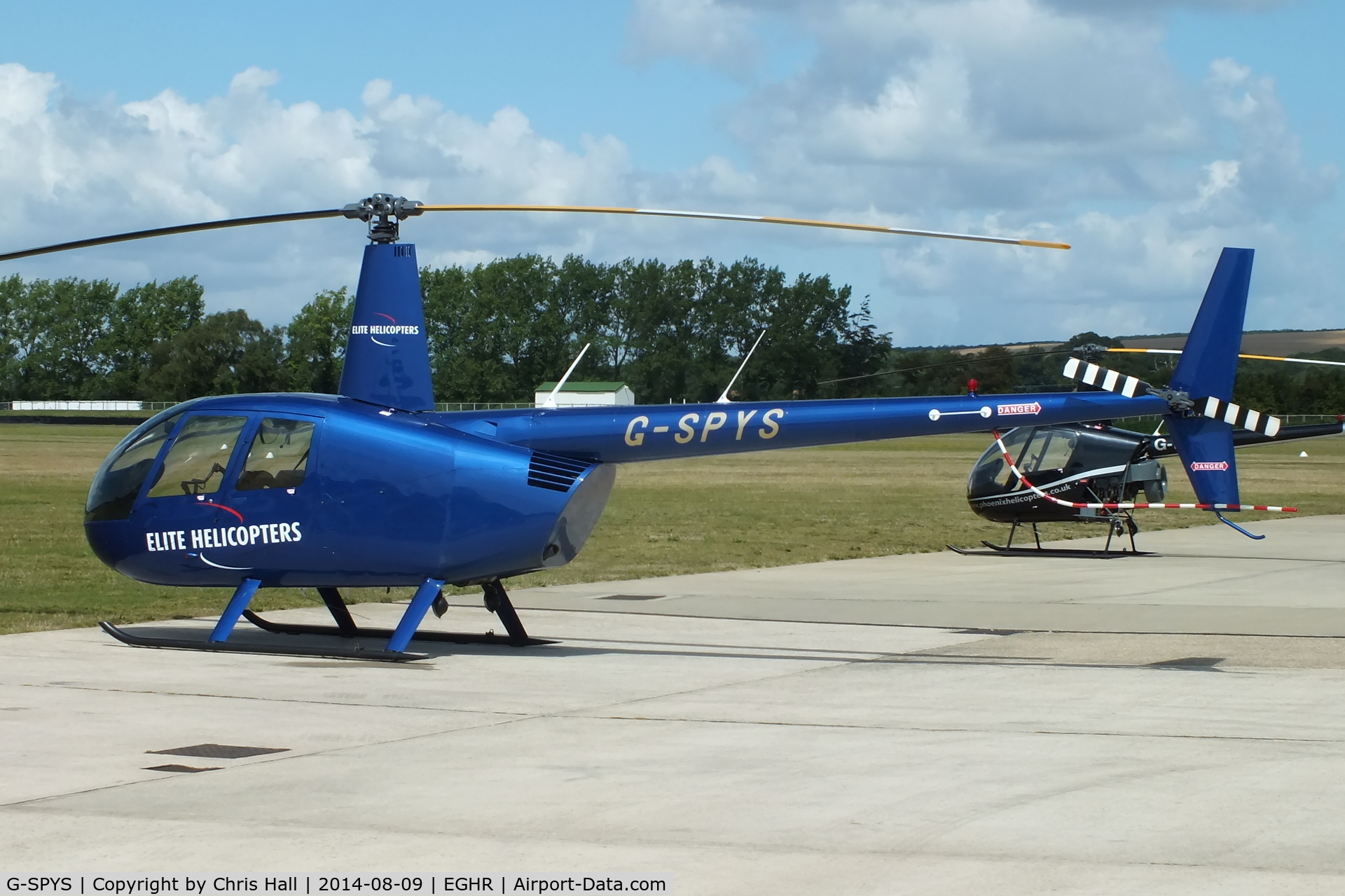 G-SPYS, 2006 Robinson R44 Raven II C/N 11274, at Goodwood airfield