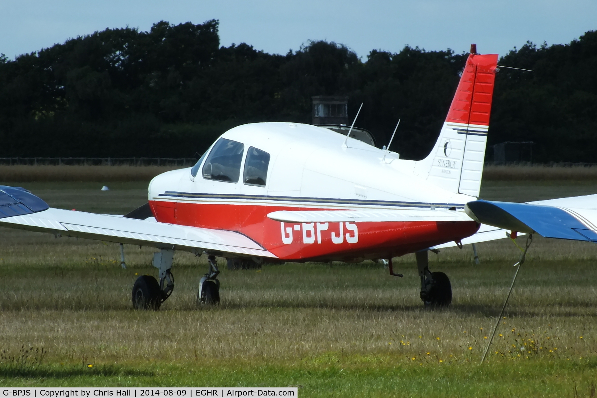 G-BPJS, 1988 Piper PA-28-161 Cadet C/N 2841025, at Goodwood airfield
