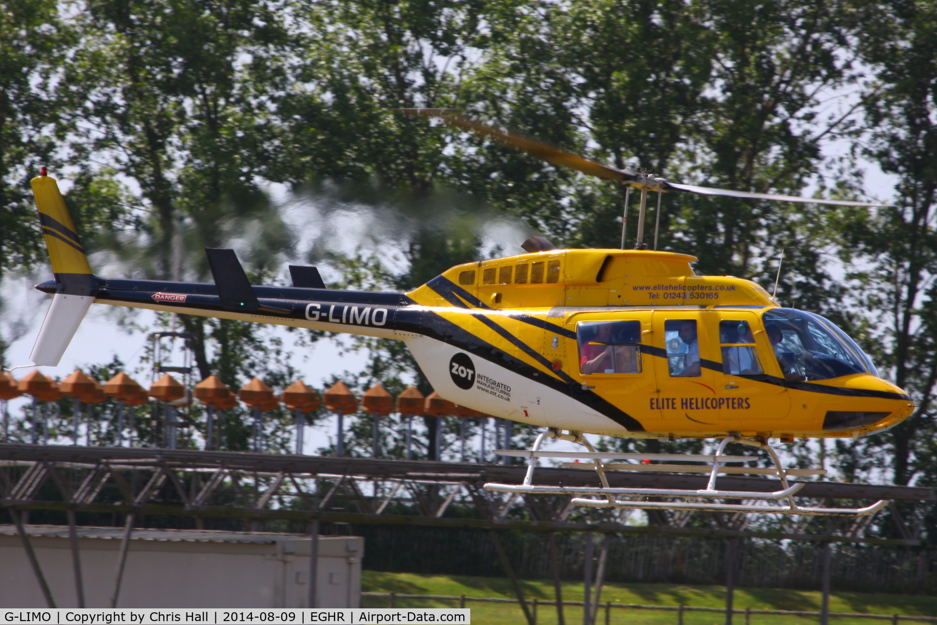 G-LIMO, 1980 Bell 206L-1 LongRanger II C/N 45476, at Goodwood airfield