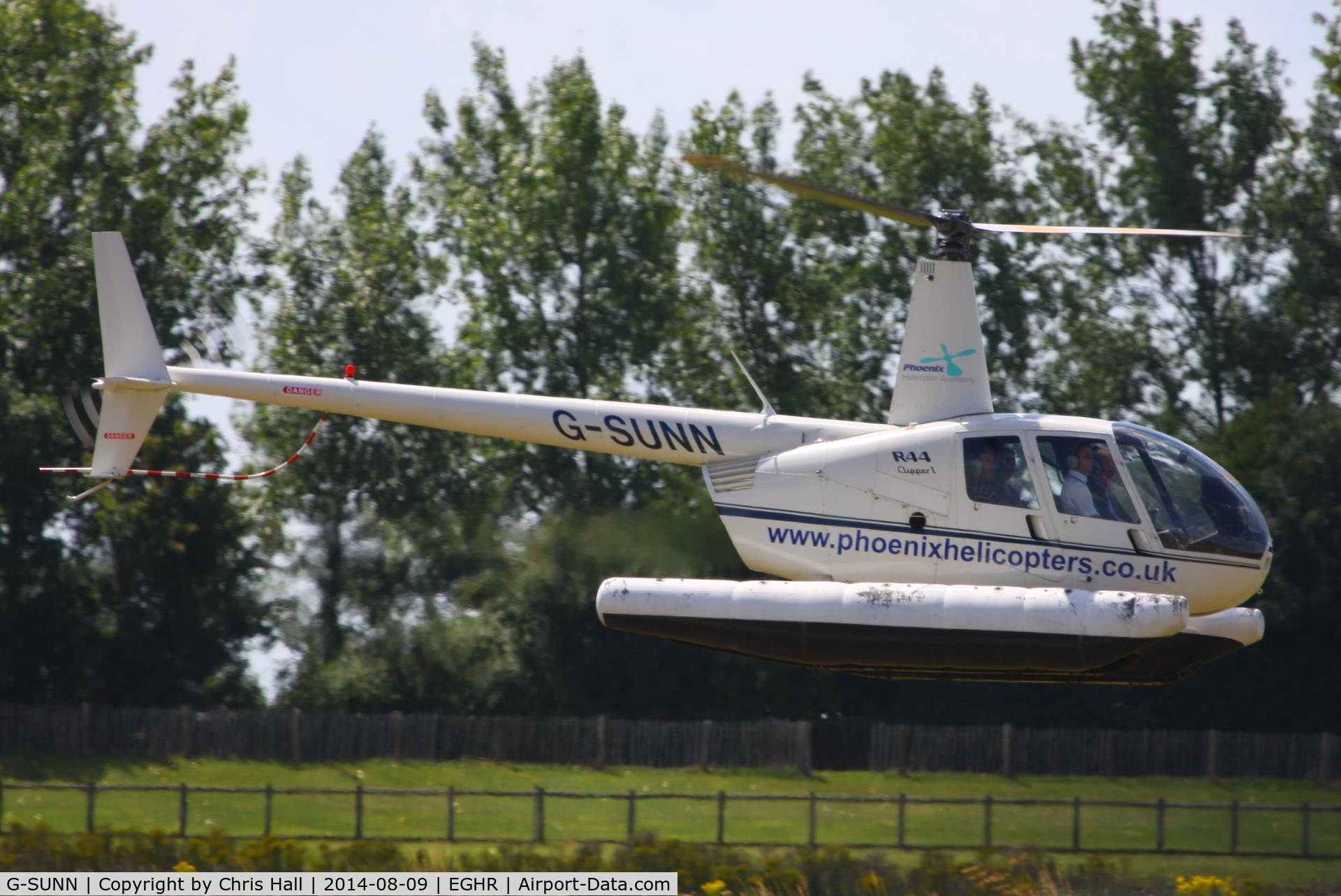 G-SUNN, 2004 Robinson R44 Clipper C/N 1367, at Goodwood airfield