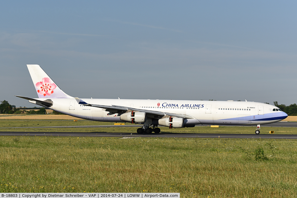 B-18803, 2001 Airbus A340-313 C/N 411, China Airlines Airbus 340-300