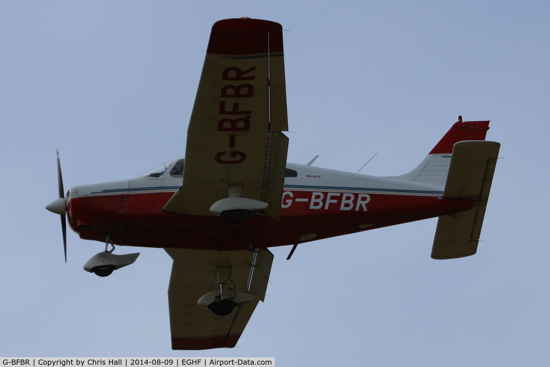 G-BFBR, 1977 Piper PA-28-161 Cherokee Warrior II C/N 28-7716277, at Lee on Solent