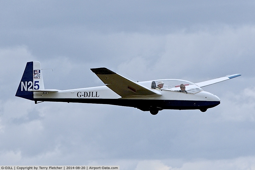G-DJLL, 1969 Schleicher ASK-13 C/N 13144, Visitor to the 2014 Midland Spirit Fly-In at Bidford Gliding Centre
