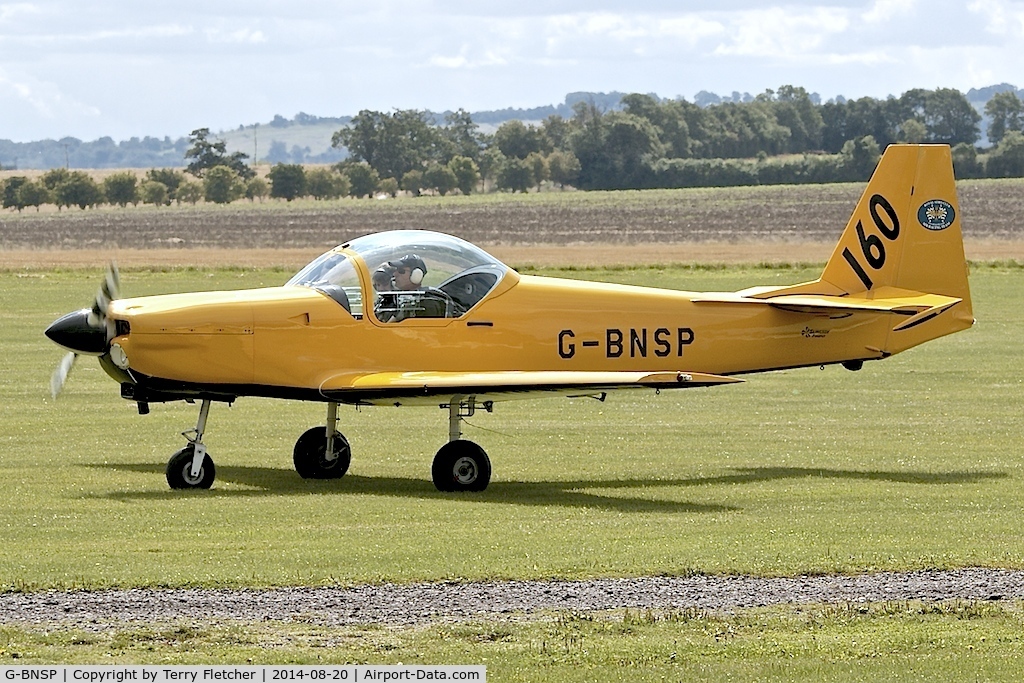 G-BNSP, 1987 Slingsby T-67M Firefly Mk2 C/N 2044, Visitor to the 2014 Midland Spirit Fly-In at Bidford Gliding Centre