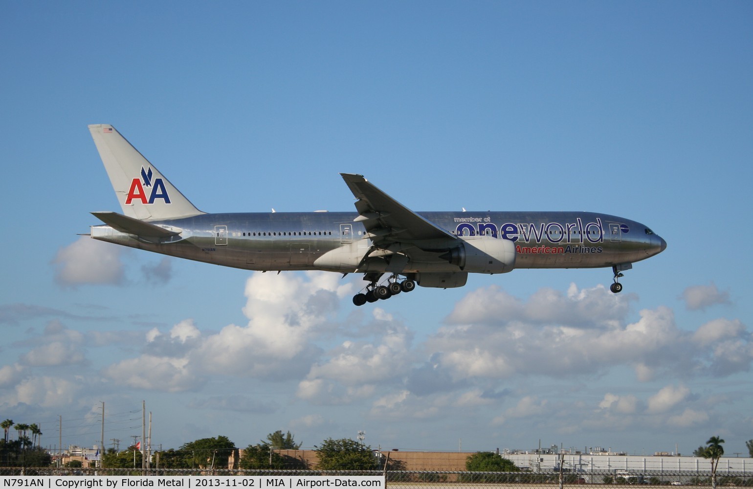 N791AN, 2000 Boeing 777-223/ER C/N 30254, American 