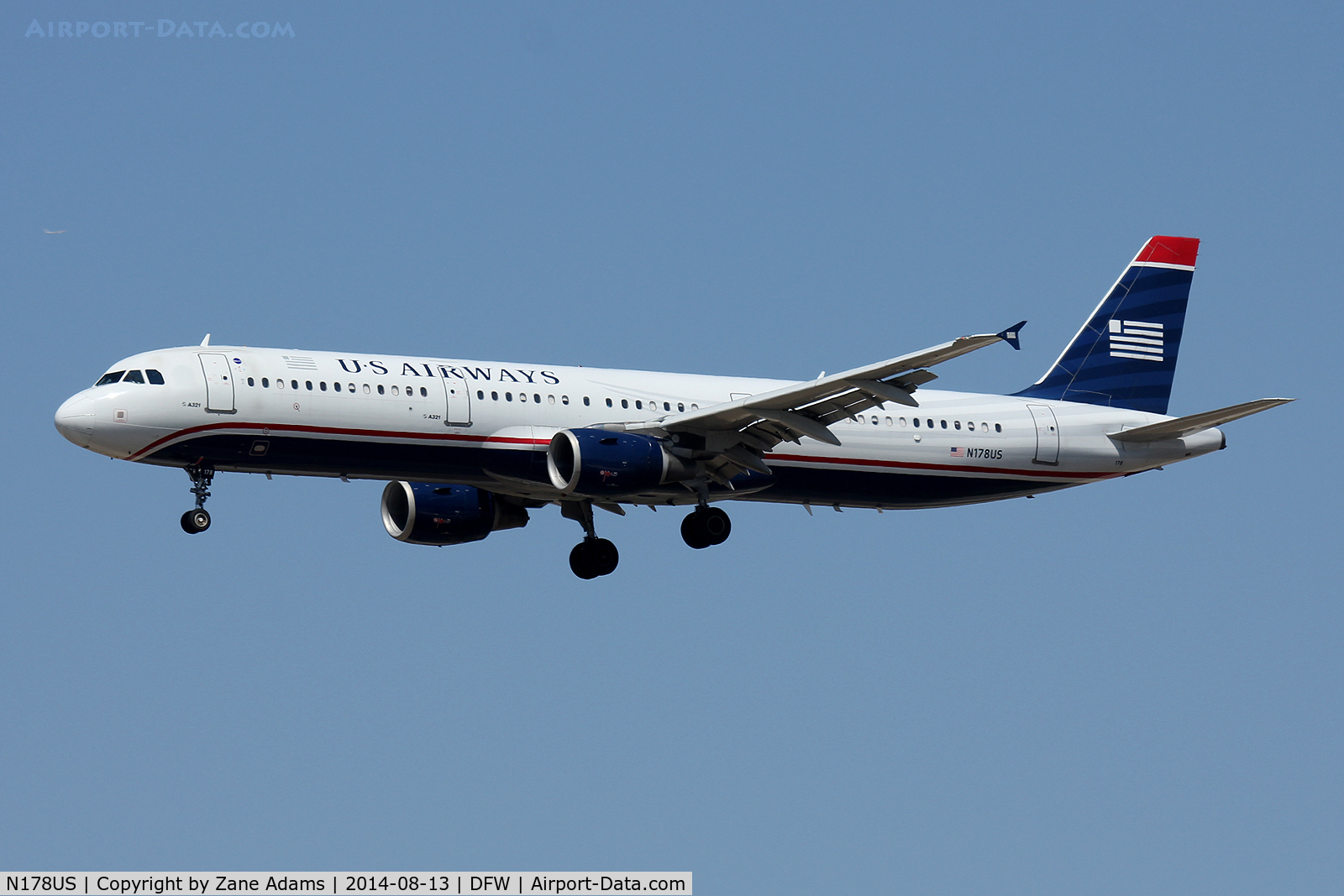 N178US, 2001 Airbus A321-211 C/N 1519, At DFW Airport