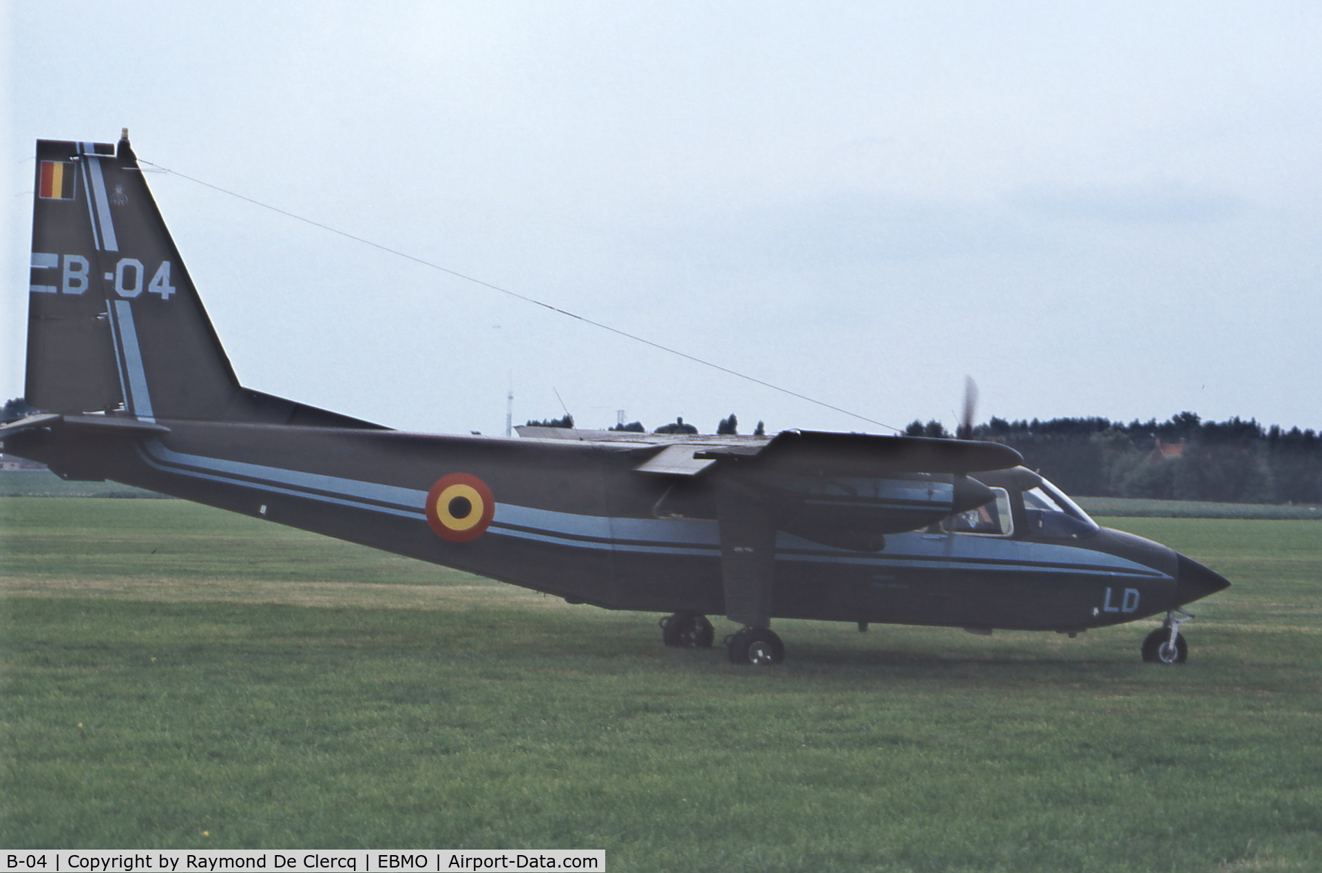 B-04, 1976 Britten-Norman BN-2A-21 Islander C/N 498, Airshow Moorsele, summer 1994.