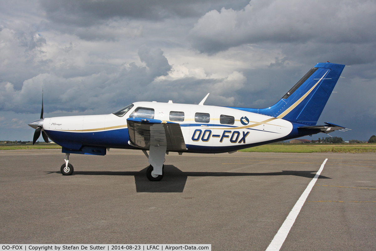 OO-FOX, 2012 Piper PA-46-350P Malibu Mirage C/N 46-36570, Dramatic backdrop. First picture.