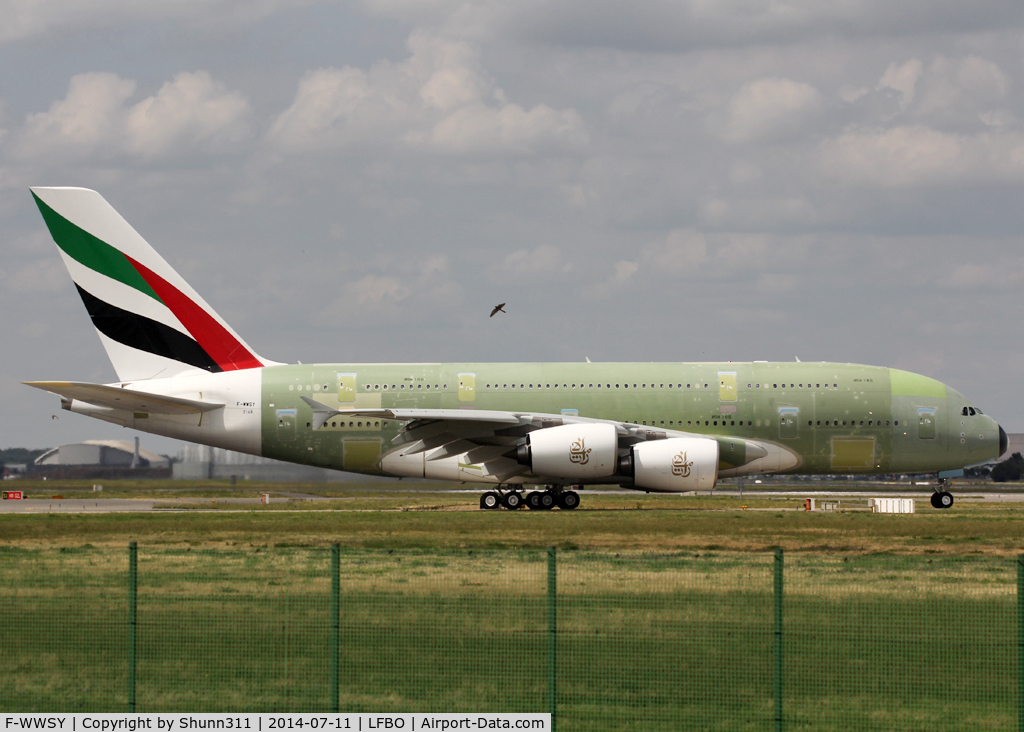 F-WWSY, 2014 Airbus A380-861 C/N 168, C/n 0168 - For Emirates