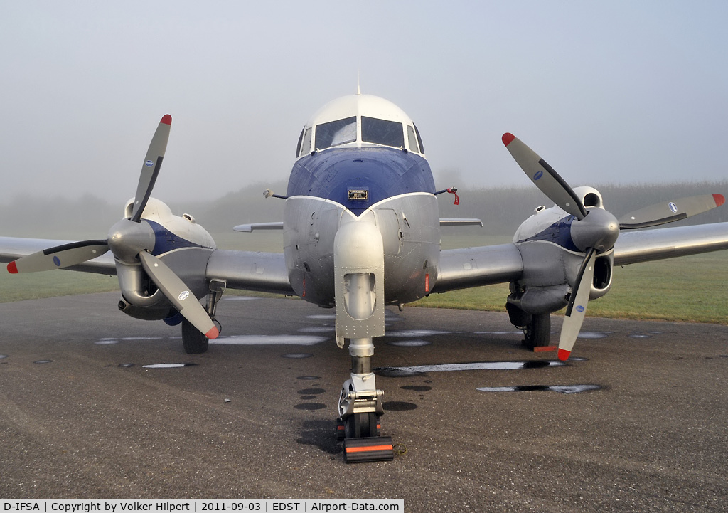 D-IFSA, 1962 De Havilland DH-104 Dove 7XC C/N 04531, at Hahnweide