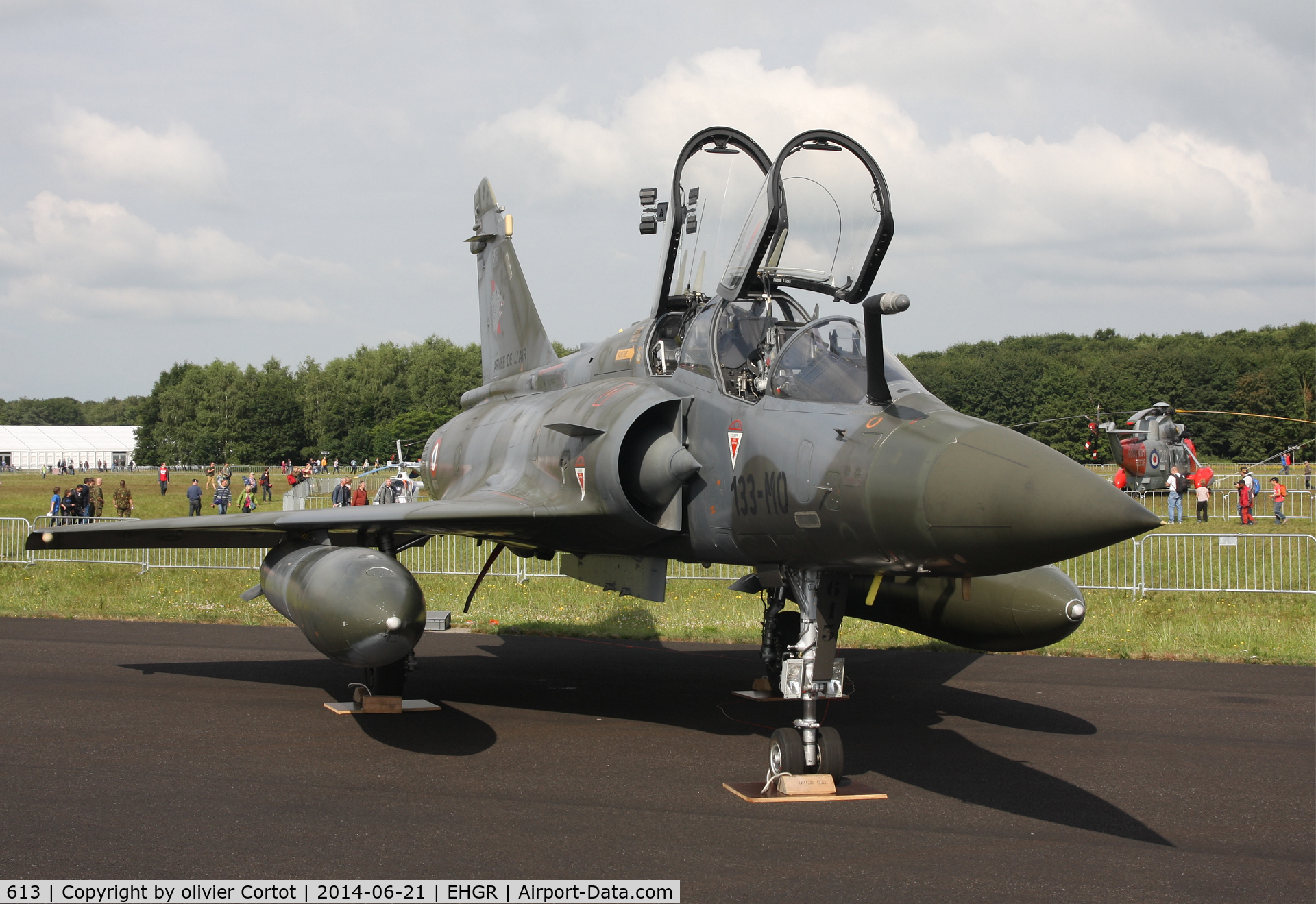 613, Dassault Mirage 2000D C/N 410, front view