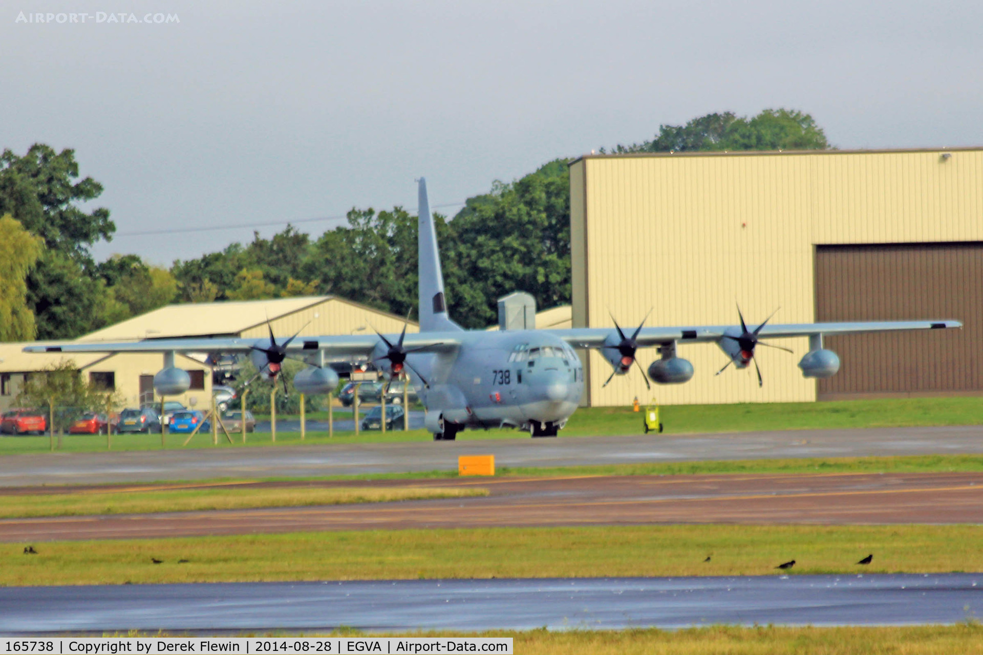 165738, 2001 Lockheed Martin KC-130J Hercules C/N 382-5506, MCAS Cherry Point NC based, United States Marine Corps, KC-130J, call-sign Otis 80, seen at RAF Fairford after refuelling 4x Ospreys.