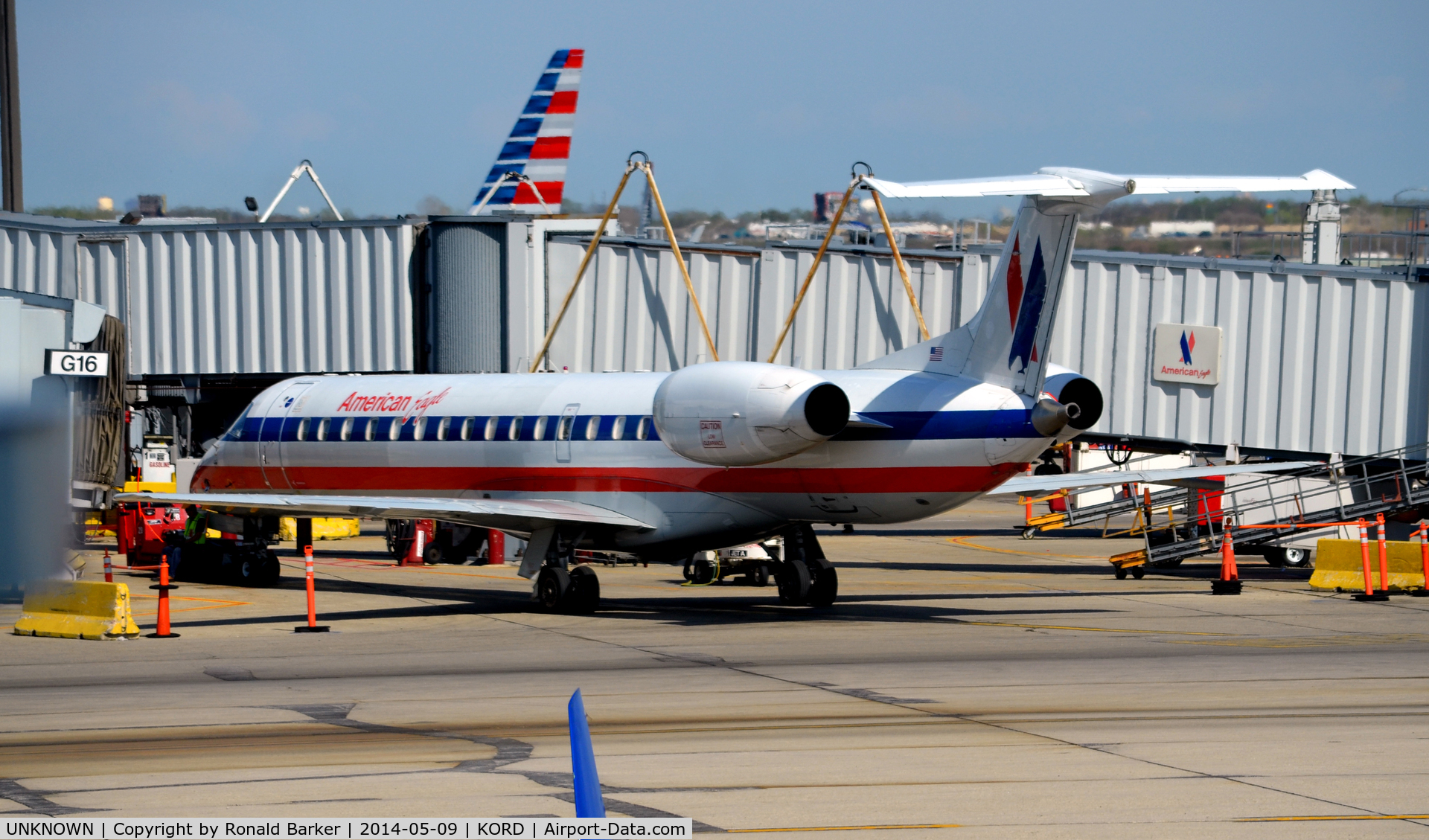 UNKNOWN, Airliners Various C/N Unknown, American Eagle EMB-145 at gate G16 O'Hare
