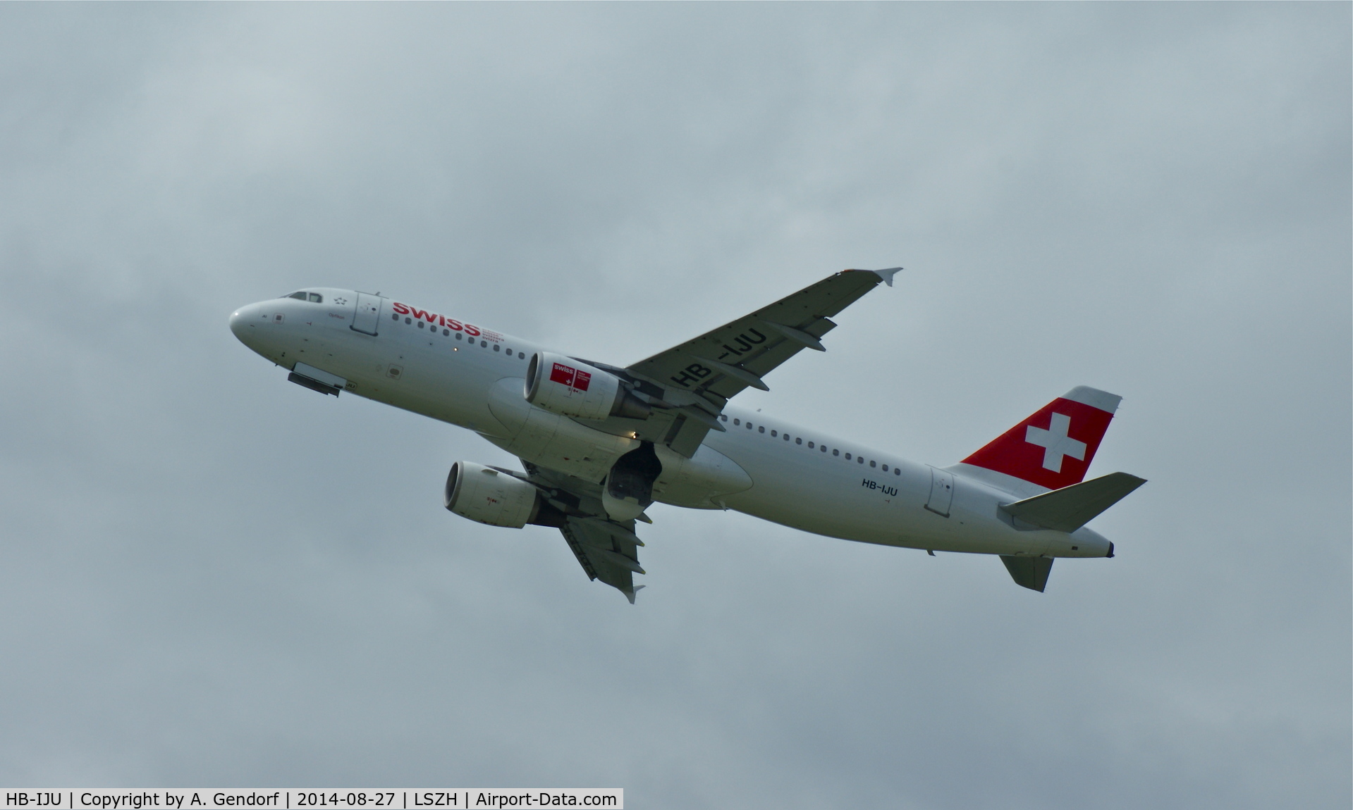 HB-IJU, 2003 Airbus A320-214 C/N 1951, Swiss, is here climbing out Zürich-Kloten(LSZH)