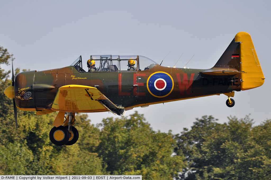 D-FAME, 1952 Canadian Car & Foundry T-6 Harvard Mk.4 C/N CCF4-77, at Hahnweide