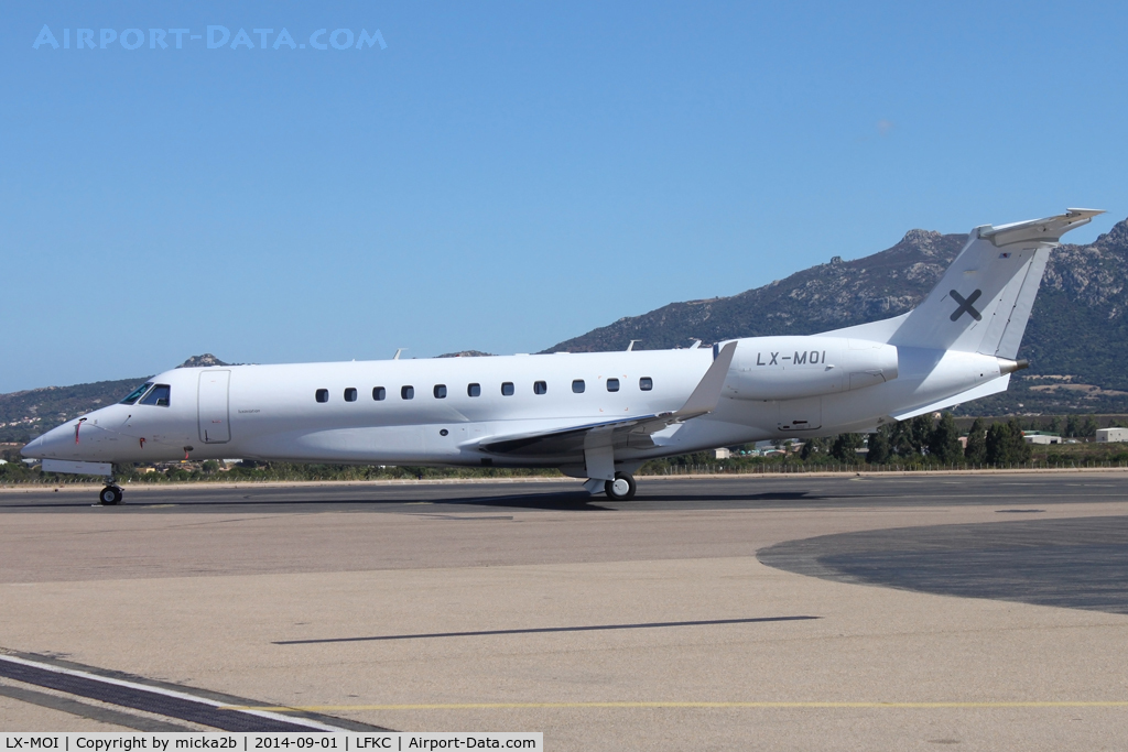 LX-MOI, 2004 Embraer EMB-135BJ Legacy 600 C/N 14500841, Parked