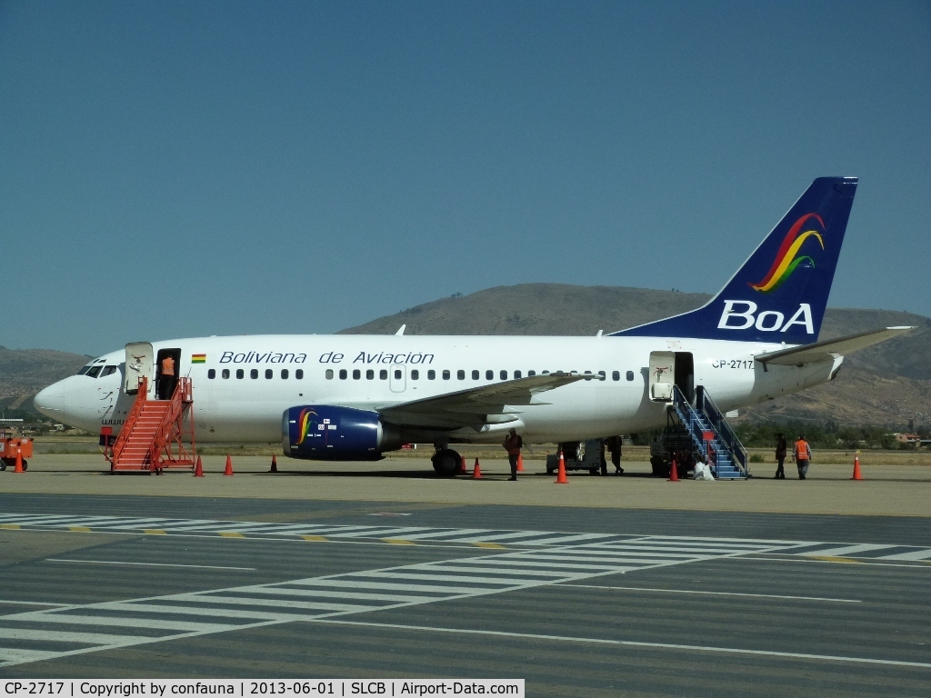 CP-2717, 1990 Boeing 737-53A C/N 24788, BOA CP-2717 in Cochabamba airport