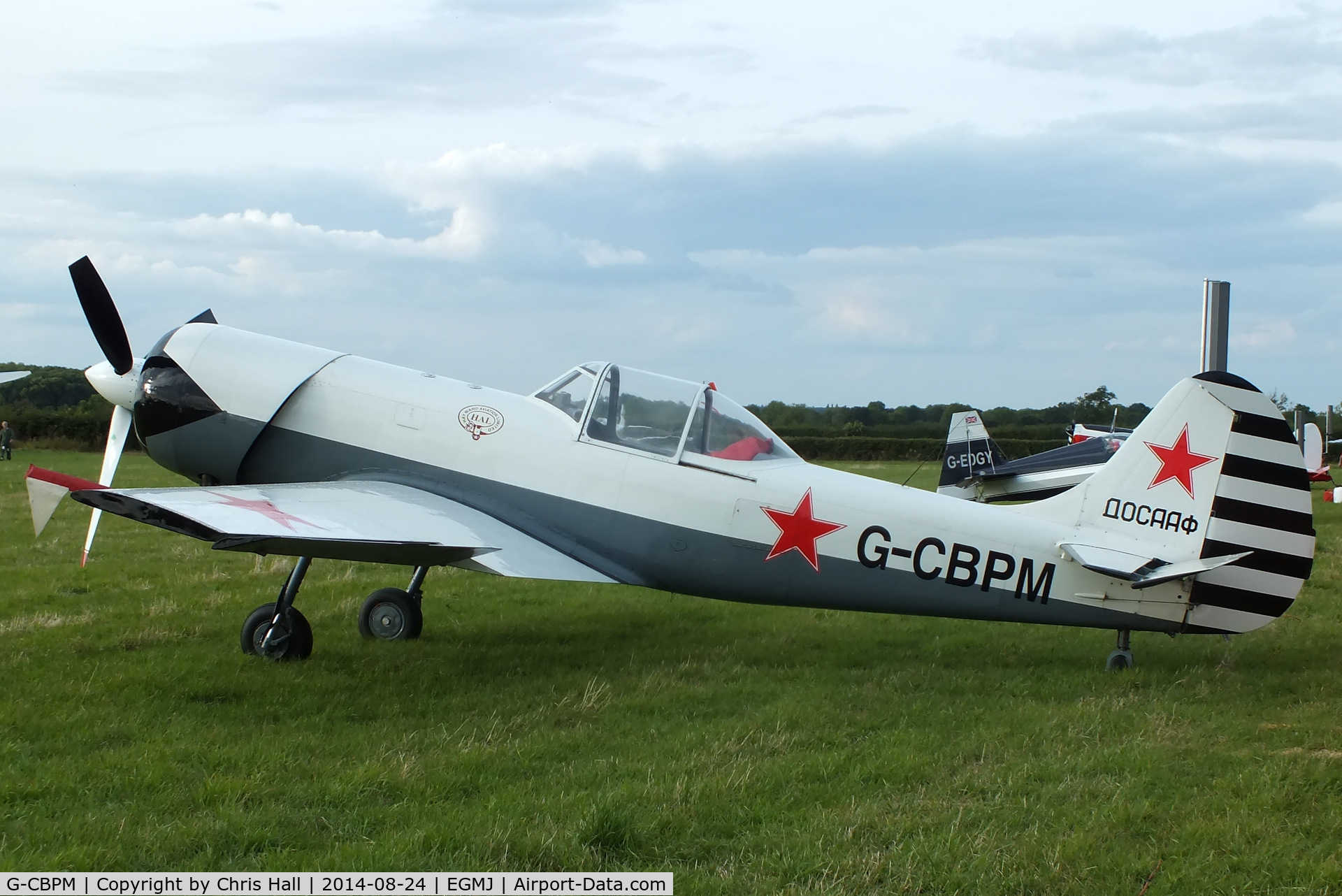 G-CBPM, 1981 Yakovlev Yak-50 C/N 812101, at the Little Gransden Airshow 2014